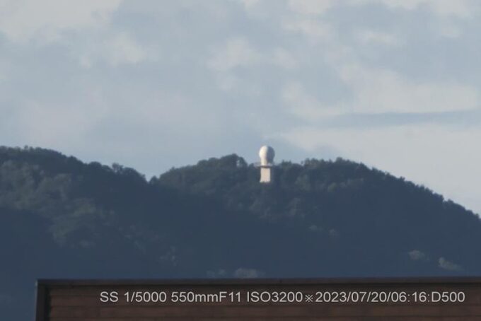 高安山気象庁レーダー